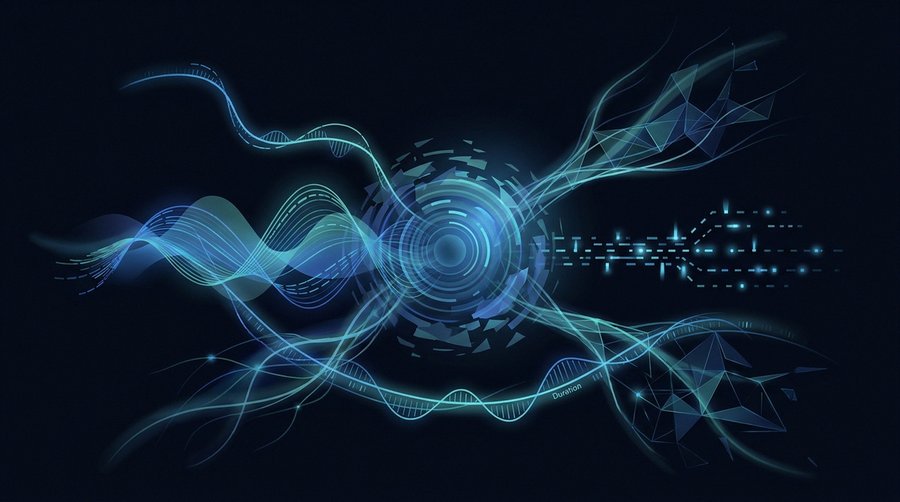 Abstract illustration of the five dimensions of ALAN — spectral quality, intensity, duration, spatial extent, flicker